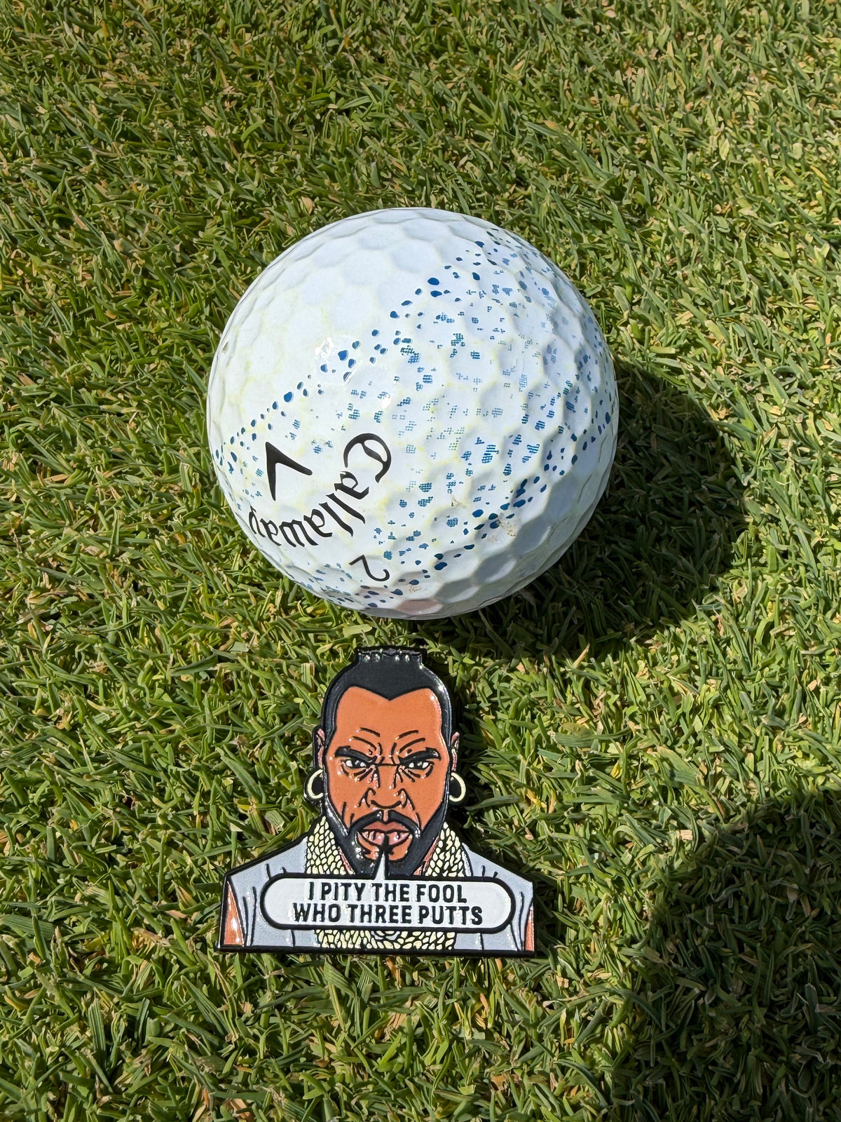 Mr. T I Pity The Fool Who 3 Putts Ball Marker AVAILABLE ON OUR ETSY STORE NOW!!!